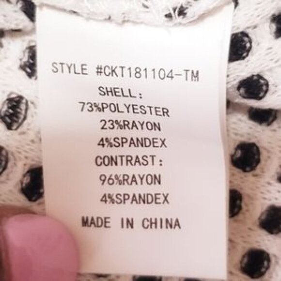 Melloday checkered sweatshirt XS black & white - Picture 5 of 6